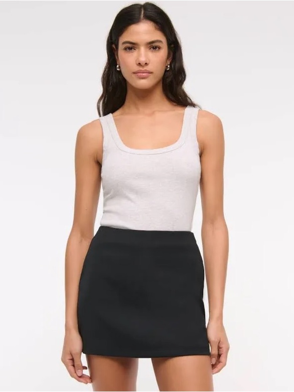 Abercrombie Black Scarlett Mini Skort - Sleek Everyday Essential